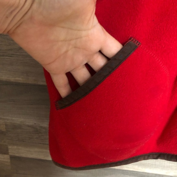 Orly Cottagecore Red Fleece Fair Isle Vest Large - Picture 5 of 11